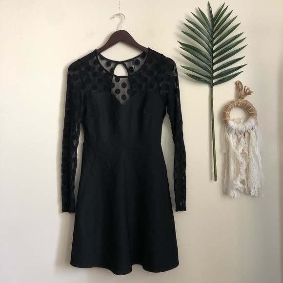 •SOLD• Lulus In Hot Dot-Tee Long Sleeve Dress - Picture 2 of 6